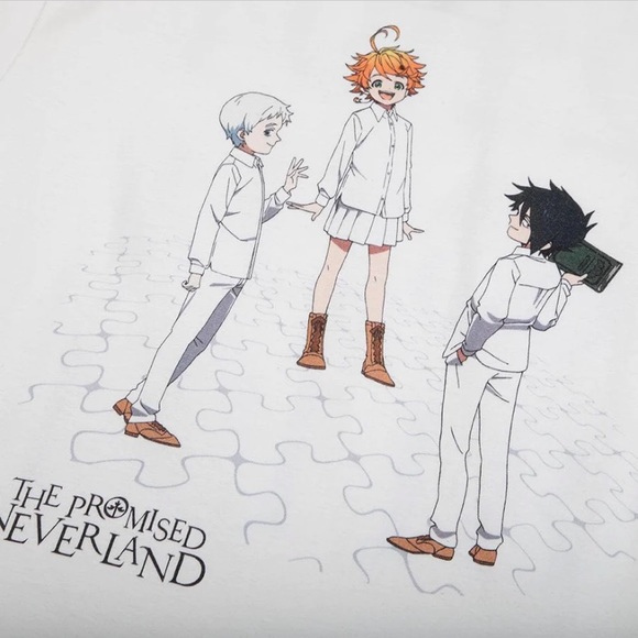 NEW ATSUKO The Promised Neverland Group White Shirt Size:2XL - Picture 3 of 7